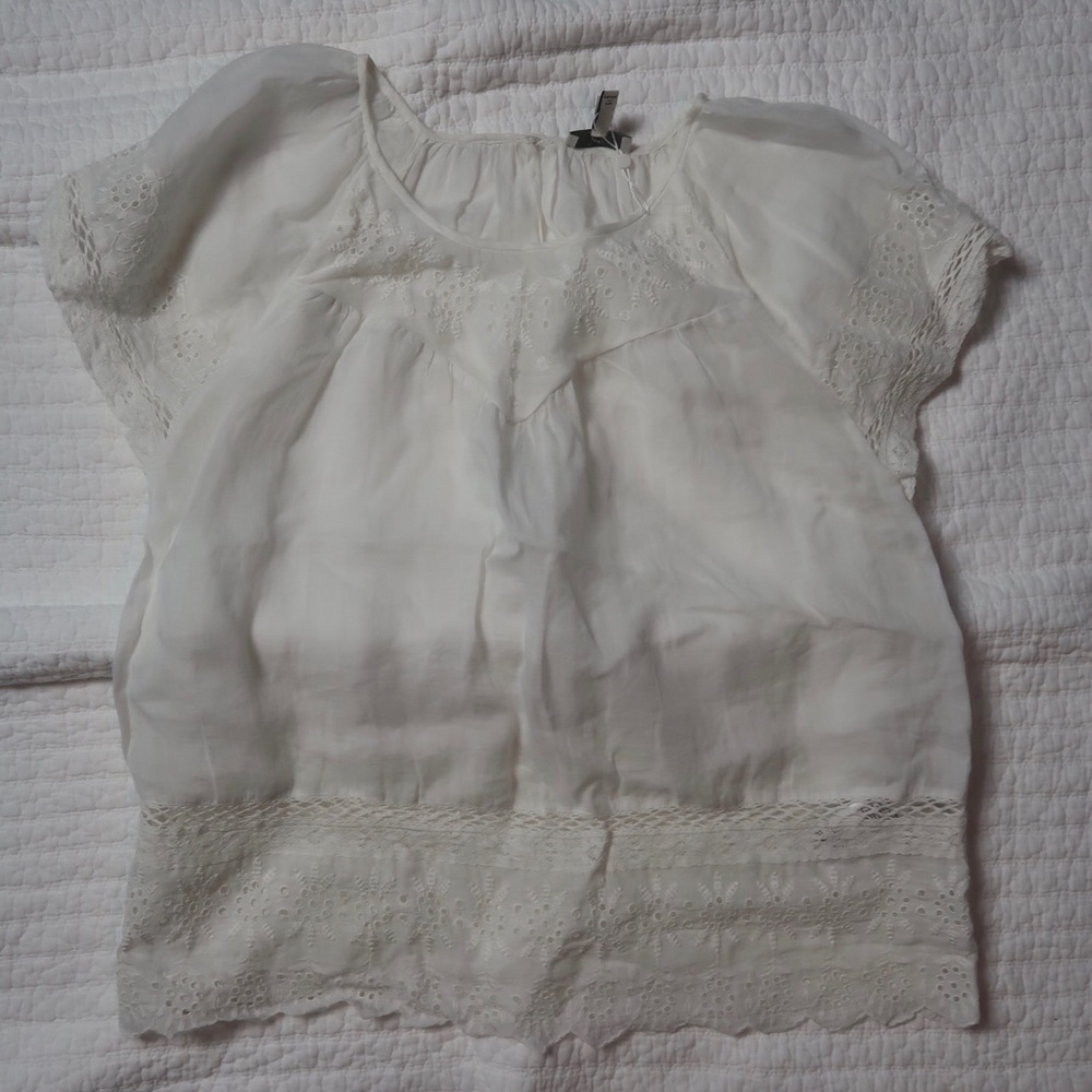 White Peasant Top